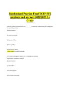 TCFP FF2 2026&ndash;2027 &vert;Practice Final&vert; Questions and Answers &vert; A&plus; Grade Prep&vert;