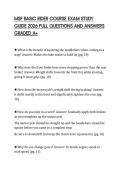 MSF BASIC RIDER COURSE EXAM STUDY GUIDE 2026 FULL QUESTIONS AND ANSWERS GRADED A&plus;