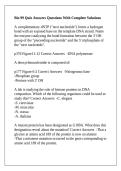 Bio 99 Quiz Answers Questions With Complete Solutions