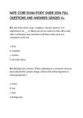 NATE CORE EXAM STUDY GUIDE 2026 FULL QUESTIONS AND ANSWERS GRADED A&plus;