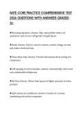NATE CORE PRACTICE COMPREHENSIVE TEST 2026 QUESTIONS WITH ANSWERS GRADED A&plus;