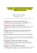  CALIFORNIA UST - SERVICE TECHNICIAN EXAM VERIFIED EXAM SOLUTIONS - COMPREHENSIVE QUESTIONS AND ANSWERS - CURRENT VERSION &lpar;2026&sol;2027&rpar;