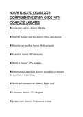 NDAEB BUNDLED EXAMS 2026 COMPREHENSIVE STUDY GUIDE WITH COMPLETE ANSWERS