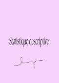 Pr&eacute;sentation du cours de statistique descriptive niveau PASS