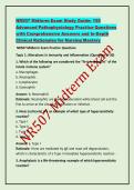 NR507 Midterm Exam Study Guide&colon; 150  Advanced Pathophysiology Practice Questions  with Comprehensive Answers and In-Depth  Clinical Rationales for Nursing Mastery
