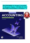 Solution Manual for Horngren's Accounting&comma; The Managerial Chapters&comma; 14th Edition by Tracie L&period; Miller-Nobles & Brenda L&period; Mattison  &vert; Verified Chapters 1-9 &vert; Downloadable PDF
