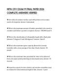 NFPA CFI-1 EXAM 91 FINAL PAPER 2026 COMPLETE ANSWERS VERIFIED