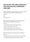 NFPA 1033 AND YOUR CAREER CERTIFICATION EVALUATION EXAM 2026 COMPREHENSIVE STUDY GUIDE