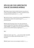 NFPA 1033 AND YOUR CAREER PRACTICE EXAM SET 2026 BUNDLED MATERIALS