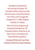 Solutions Manual with Test Bank Fundamental Accounting Principles &lpar;Volume 2&rpar; 18th Canadian Edition By Kermit Larson&comma; Heidi Dieckmann&comma; John Harris&comma; Erin Creagh
