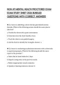 NGN ATI MENTAL HEALTH PROCTORED EXAM EXAM STUDY SHEET 2026 BUNDLED QUESTIONS WITH CORRECT ANSWERS