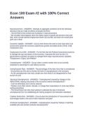 Econ 100 Exam -2 with 100&percnt; Correct Answers