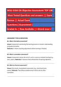 WGU D334 OA Objective Assessment TOP 100 Most Tested Questions and answers &vert;&vert; Exam Review &vert;&vert; Actual Exam  Questions&vert;&vert;Guaranteed &vert; Graded A&plus; &vert; Now Available &vert;>>Brand-new<<