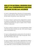 NGN ATI PN MATERNAL NEWBORN EXAM SCRIPT 2026 COMPREHENSIVE QUESTIONS TEST BANK SOLVED 100&percnt; ACCURATE