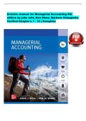 Solution Manual for Managerial Accounting&comma; 8th Edition by John Wild&comma; Ken Shaw & Barbara Chiappetta &vert; Chapters 1-13  &vert; Downloadable PDF