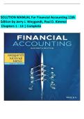 Solution Manual for Financial Accounting&comma; 11th Edition by Jerry J&period; Weygandt&comma; Paul D&period; Kimmel & Donald E&period; Kieso &vert; ISBN&colon; 9781119594598 &vert;  Chapters 1-13  &vert; Downloadable PDF