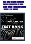 Test Bank for Dental Radiography 6th Edition Iannucci & Howerton &vert; Chapters 1-35 Complete &vert; Verified Answers Latest