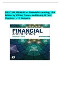 Solution Manual for Financial Accounting&comma; 13th Edition by C&period; William Thomas & Wendy M&period; Tietz &vert; Chapters 1-12  &vert; Downloadable PDF