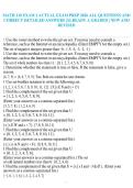 MATH 110 EXAM 1 ACTUAL EXAM PREP 2026 ALL QUESTIONS AND CORRECT DETAILED ANSWERS &vert;ALREADY A GRADED &vert; NEW AND REVISED