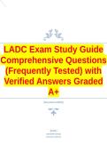 LADC Exam Study Guide Comprehensive Questions &lpar;Frequently Tested&rpar; with Verified Answers Graded A&plus;
