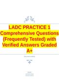 LADC PRACTICE 1 Comprehensive Questions &lpar;Frequently Tested&rpar; with Verified Answers Graded A&plus;