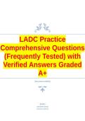 LADC Practice Comprehensive Questions &lpar;Frequently Tested&rpar; with Verified Answers Graded A&plus;