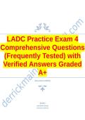 LADC Practice Exam 4 Comprehensive Questions &lpar;Frequently Tested&rpar; with Verified Answers Graded A&plus;