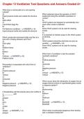 Chapter 13 Ventilation Test Questions and Answers Graded A&plus;