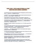 NICET LEVEL 1 FIRE ALARM SYSTEMS ALL STUDY QUESTIONS AND CORRECT ANSWERS&excl;&excl;