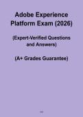 Adobe Experience Platform Exam Study PDF