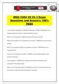 WGU C954 V8 Ch 3 Exam Questions and Answers 100&percnt; PASS