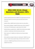 WGU C954 V8 Ch 4 Exam Questions and Answers 100&percnt; PASS