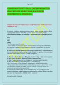COMPTIA SECURITY EXAM QUESTIONS LATEST  EXAM SOLVED  QUESTIONS & ANSWERS  VERIFIED 100&percnt;  GRADED A&plus;  