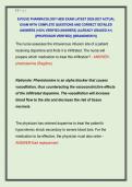 EVOLVE PHARMACOLOGY HESI EXAM LATEST 2026-2027 ACTUAL  EXAM WITH COMPLETE QUESTIONS AND CORRECT DETAILED  ANSWERS &lpar;100&percnt; VERIFIED ANSWERS&rpar; &vert;ALREADY GRADED A&plus;&vert;  &vert;&vert;PROFESSOR VERIFIED&vert;&vert; &vert;&vert;BRANDNEW&excl;&excl;&excl;&vert;&vert; 