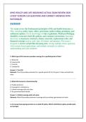 OHIO HEALTH AND LIFE INSURANCE ACTUAL EXAM REVIEW 2026 LATEST VERSION 150 QUESTIONS AND CORRECT ANSWERS WITH RATIONALES