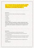 NUR-631 Final Exam 2026 Questions and Answers with Rationales &vert; Grand Canyon University &vert; Complete 85-Page Guide &vert; A&plus; Verified