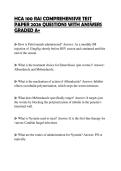 HCA 100 RAI COMPREHENSIVE TEST  PAPER 2026 QUESTIONS WITH ANSWERS  GRADED A&plus; 