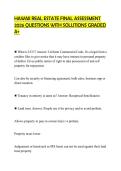 HAWAII REAL ESTATE FINAL ASSESSMENT  2026 QUESTIONS WITH SOLUTIONS GRADED  A&plus; 