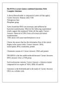 Bio 99&colon; Practice Quiz &num;1 Questions With Complete Solutions