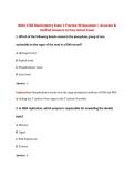 WGU C785 Biochemistry Exam 1 Practice 90 Questions &vert; Accurate &  Verified Answers to Pass Actual Exam 