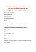 WGU C214 Financial Management Complete Exam & Study Bundle &lpar;Practice Test&comma; OA&comma; Pre-Assessment & Concepts Review&rpar;&colon; 200 Accurate & Verified Questions with Detailed Answers for 2025&ndash;2026