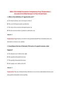WGU C211 Global Economics Competency Prep 70 Questions &vert;  Accurate & Verified Answers to Pass Actual Exam