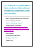 CMST 225 Nonverbal Communication Midterm  Practice Exam Questions With Correct Answers  &lpar;Verified Answers&rpar; Plus Rationales 2026 Q&A &vert;  Instant Download Pdf