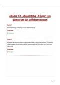 AMLS Post Test &ndash; Advanced Medical Life Support 3rd Edition  Exam Questions with 100&percnt; Correct Answers