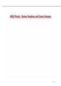 AMLS Pretest - Review Questions and Correct Answers
