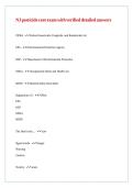 NJ pesticide core exam with verified detailed answers