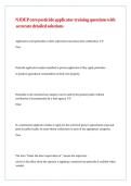 NJDEP core pesticide applicator training questions with accurate detailed solutions