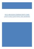 WGU 488 EXAM CYBERSECURITY D488 &lpar;TEST GUDE&rpar; QUESTIONS AND ANSWERS&comma; WGU D488 Final Exam D488 &ndash; Cybersecurity Architecture And Engineering &lpar;Casp&plus;&rpar; &sol; 2026 Actual Exam Questions And Correct &sol; 100&percnt; Accurate & WGU D488 FINAL EXAM D488 &ndash; CYBERSECURITY ARCHITECTU