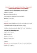 Advanced Trauma Life Support &lpar;ATLS&rpar; Mock Exam 70 Questions &vert;  Accurate & Verified Answers to Pass Actual Exam 