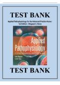 TESTBANK FOR Applied Pathophysiology for the Advanced Practice Nurse &lpar;1st Edition&rpar; by Lucie